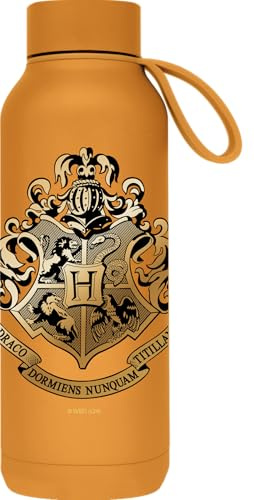 QUOKKA SOLID X HARRY POTTER | BOTELLA TÉRMICA DE ACERO INOXIDABLE DOBLE PARED CON COLGADOR | HP HOGWARTS