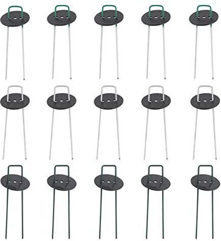 POPETPOP Ensemble De Clous De Jardinage - 30 Piquets De Sol en Forme De U Installation Rapide Parfaits pour Le Gazon Artificiel Et Le Gazon Synthétique