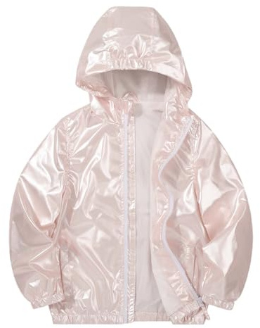 Veste de pluie légère coupe-vent pour fille - Avec capuche - Pull asymétrique - Pour femme