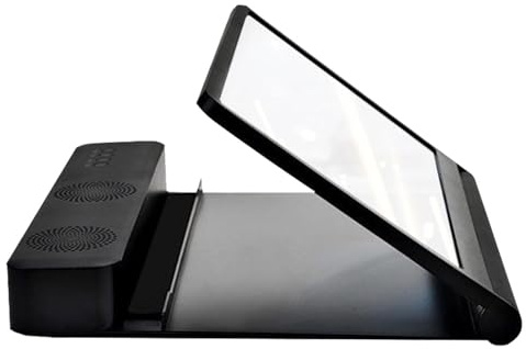 Mupaje De Pantalla Del Teléfono - Magnificador De Móvil | Amplificador De Pantalla HD De 12 Pulgadas Con Altavoces Duales | Ligadora De Teléfono Universal Para Películas, Videos, Lectura, Juegos | Amp