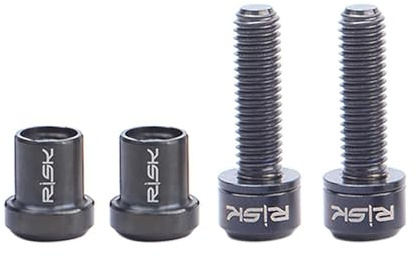 ALCXAZS Lightweight Titanium Alloy Bike Stem Bolts Nut Kits Bicycle Screw Bolts Brake Caliper, Black, M5x18mm 4 pcs/bage