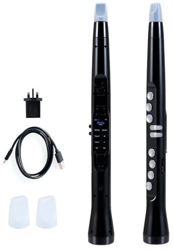 Maxmass Digital Wind Instrument, Rechargeable Electronic Saxophone with MIDI Function, Wireless, 100 Tones, HIFI Speaker, 4-Octave Range, Portable Electric Wind Instrument for Beginners Kids Adults