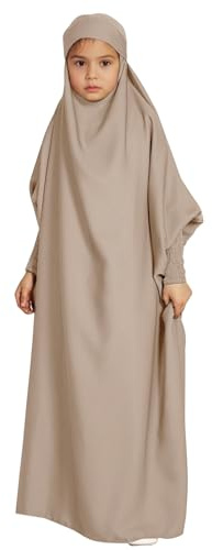 Generisch Gebetskleidung Abaya Kinder Mädchen Langarm Islamische Muslimische Kleid Arabisch Türkische Robe Lang Gebetskleid