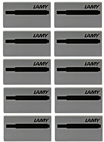 Lamy T10 Füllfederhalter Tintenpatronen, für alle Lamy Füllfederhalter (Schwarz, 10 Päckchen)