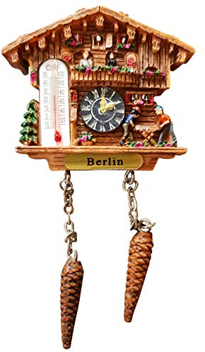 Ciffre Kuckucksuhr Magnet Wetterhaus, Kühlschrankmagnet Souvenir ohne Uhrfunktion - Berlin