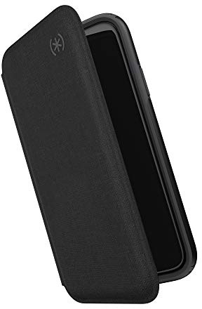Speck iPhone 11 Pro Schutzhülle mit Klappe Folio Case Handyhülle Schützende Hülle Tasche Dünne Schale Hardcase Beständig für Apple iPhone 11 Pro - Presidio Folio - Schwarz/Grau