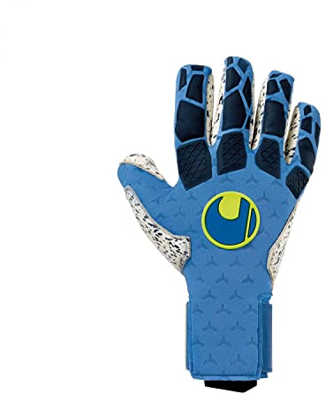 Uhlsport Hyperact Supergrip Handschuhe Night Blau/Weiß/Fluo Gelb 7.5