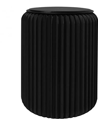 STOOLY Vikbar pall - i återvinningsbar kartong (svart Haussmann, 50 cm)