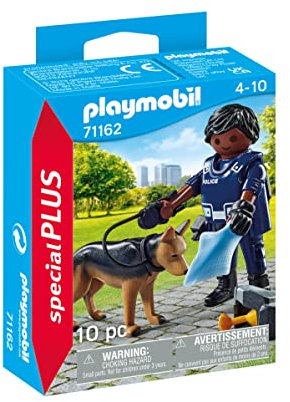 PLAYMOBIL 71162 Polizist mit Suchhund