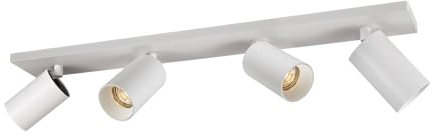 Arcchio Foco Brinja (Moderno) en Blanco hecho de Aluminio e.o. para Salón & Comedor (4 llamas, GU10) foco empotrado lámpara techo pared