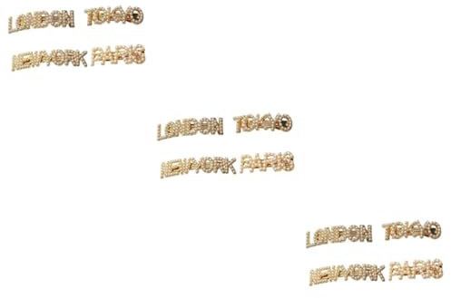 FRCOLOR 12stücke Stadtname Haarspangen Mit Perlen Elegante Haaraccessoires Für Partys Und Besondere Anlässe Inkl York London Und Tokyo Designs