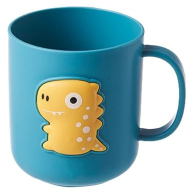 gifthub Cute Dinosaur Toothbrush Cup,Plastic Mouthwash Cup Portable Drinking Cup,Multipurpose Durable Toothbrush Holder for Bathroom Kitchen(Blue)
