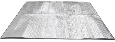 Milageto Campingmatte, Aluminiumfolie, Isomatte, wasserdicht, faltbar, isolierend, Zeltunterlage für Camping, Wandern, Picknick im Freien, 300 cm x 300 cm x 2.5 cm