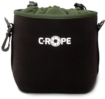 C-Rope Kamerabeutel aus Neopren, Neopren-Beutel mit Fleece-Fütterung, wasserabweisend, Kamerazubehör - Größe M