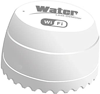 ACAGALA Détecteur de fuite d'eau WiFi - Détecteur de fuite d'eau - Alarme de débordement d'eau - Télécommande par application Tuya Smart Life pour la sécurité à la maison