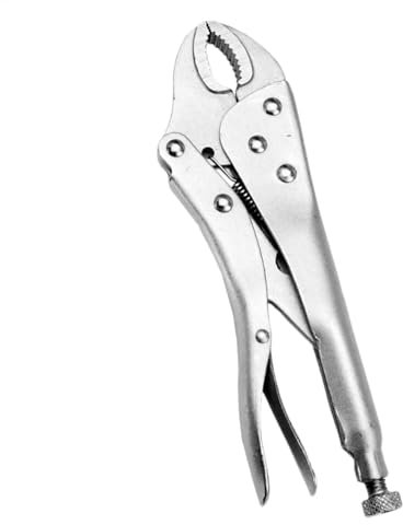 Gripzange mit gebogenen Backen, 12,7 cm (5 Zoll), robuste Druckzange, Typ C | Schlüsselzange mit fester Kreiskraft, starke Klemmung, vielseitig für verschiedene Mate