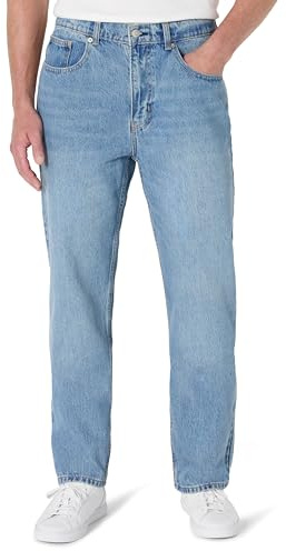 Amazon Essentials Men's Rigid Loose Fit Jeans, Vintage Blue, 36W x 28L