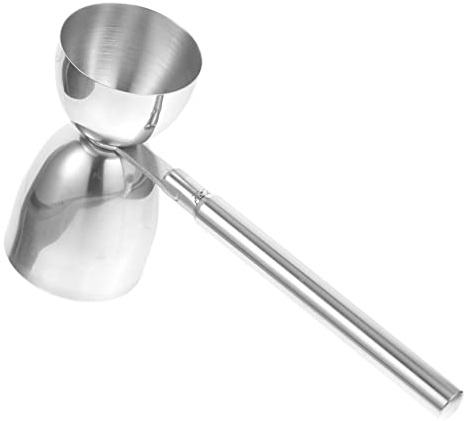 HOMOBABE Jigger De Acero Inoxidable Doble Cara 30/60 Ml Medidor De Licor Para Coctelería Herramientas De Barra Uso Doméstico y Profesional Utensilio Para Preparar Cócteles