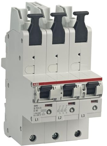 SLS-Schalter ABB S751/3-E40 selektiver Hauptsicherungsautomat SHU 40A 3x 1-polig mit Stecktechnik