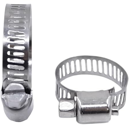 10 stücke Schlauch Clips Rohr Klemmen 6mm-311mm Edelstahl Hoop Clamp 304 Automotive Rohre Clip Feste Werkzeug(232-254mm - (10pcs))