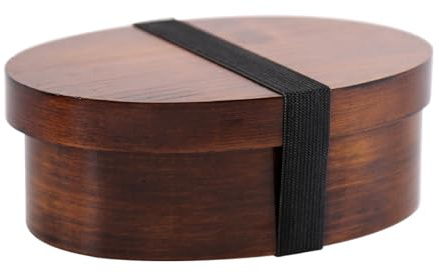 Fiambreras | Con correa elástica para compartimento de almacenamiento y divisor - Contenedores de alimentos hechos de madera - Para alimentos, escuela, adultos, niños pequeños, viajes, sushi, bebé