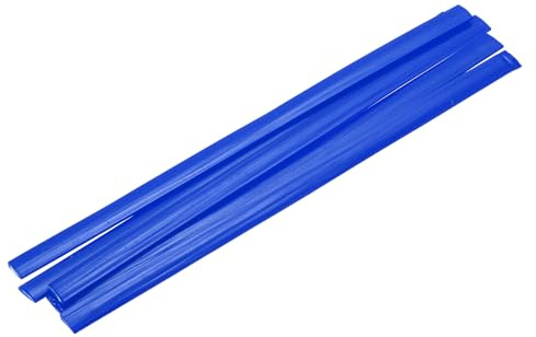 sourcing map 5 aste di saldatura in plastica blu, 9,5 mm x 200 mm, nastro piatto in HDPE, striscia di saldatura in plastica per riparazione di serbatoi d'acqua, carrelli elevatori, pallet, bidoni