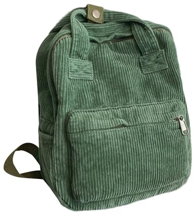 Mochila Escolar Acanalada Gran Capacidad, Compartimento Principal Y Asa | Mochila De Viaje Bolsa Informal De Excursiones Diarias Unisex