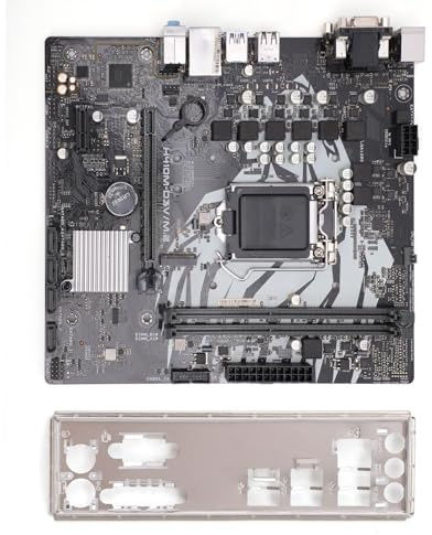 Hamwesh Scheda Madre, H410M D3V M2 2 Slot DIMM DDR4 CPU di Decima Generazione LGA 1200 M2 NVMe Supporto Scheda Madre Desktop, per Computer da Gioco con Tecnologia Boost 3.0 per Computer PC Desktop