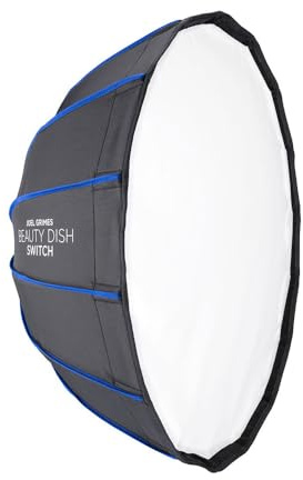 Westcott Beauty Dish Switch (White) Portable Photography Studio and On Location Softbox Kit - Compatible with Multiple Photography Lighting Brands