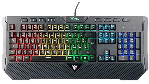 Itek Tastiera Gaming Q11 - Membrana, RGB, Multimediale