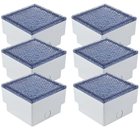 ChiliTec LED Bodeneinbauleuchte 10x10cm Weiß 6 Stück