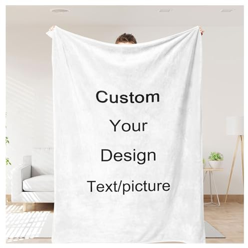 JINFU Fotodecke mit eigenem Foto,fotodecke personalisiert,Kuscheldecken Sanft Flanell Weich, Decke Bedrucken Lassen mit fotopersonalisiert Geschenk (200x150cm)