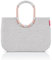 reisenthel loopshopper L Stabile Tasche mit praktischen Fächern aus recycelten PET-Flaschen Charmantes und wasserabweisendes Design, Farbe:sky rose