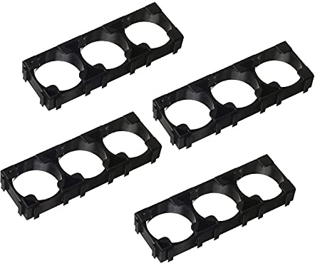 Bettomshin Lot de 50 entretoises pour piles au lithium 21700 - Triple support de batterie pour batterie fixe - Diamètre du trou : 21,3 mm