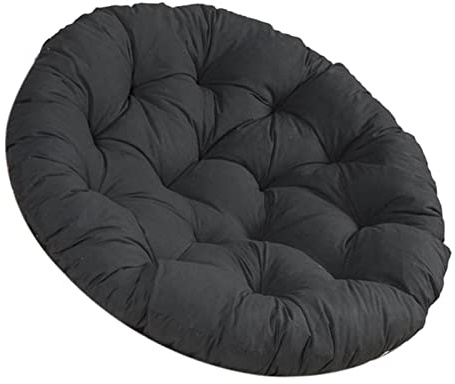 Baoblaze 60 cm Sitzkissen für den Außenbereich, Stuhlpolster, Sitzkissen für Rattanstühle, Hängesessel, Schwarz