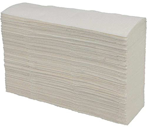 Falthandtücher, N-Falz, 2-lagig, 21x24cm, Zellstoff, hochweiß, 15x200 Blatt, 3000 Blatt/VE, Papierhandtücher