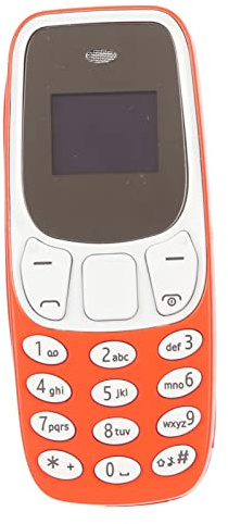 Zunate Mini Mobile Phone, the Smallest Dual SIM Card GSM Phone for Adults (Orange)