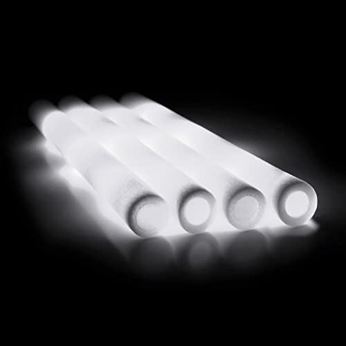 EUTOPICA Bastoncini di schiuma luminosi a LED 48 cm | Confezione da 25 u. (Bianco) | #VidaLoca
