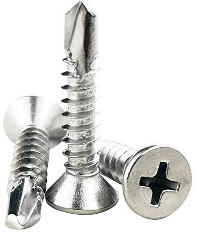 60 Tornillos Autorroscantes Roscachapas de 4,8 x 25 mm, Acero Inoxidable 410, Tornillos Autorroscantes Autoperforantes, Alta Resistencia (13 mm hasta 32 mm disponibles)