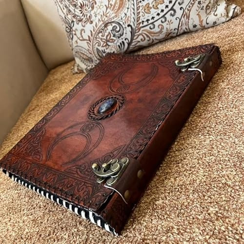 Personalisierter Lederordner mit 3 Ringen, Leder-Portfolio für Herren, 3-Ringbuch mit 2,5 cm Ring-Ring-Lederordner, individueller Dreifach-Mond-Lederordner, Lederordner