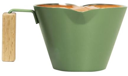 Espresso Pouring Cup, Measuring Cup for Espresso, Stainless Steel Coffee Cup, Coffee Cup with Handle, Espresso Milk Pitcher, Double Spout Milk Cup, Coffee Measuring Cup Suitable Use for Kitchen