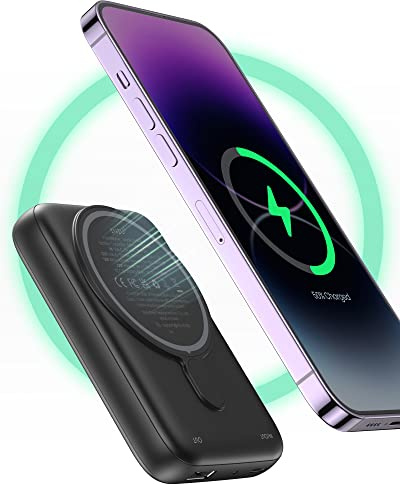 INIU Magnetischer Powerbank, Qi2 zertifiziert, 30W 10000mAh Mini Tragbares kabelloses Ladegerät und Akku Block mit USB-C Eingang und Ausgang, USB C Schnellladung für Reise, nur für iPhone
