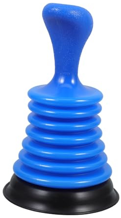 Mini Plunger for Sink Drain Cleaning Tool for Bathroom Use | Abs Blue Build, Lightweight Compact Design, Bathtub and Toilet Use, Apartment Sinks and Rvs