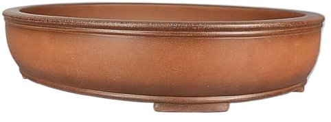 ADERFETBI Vasi per Piante da Interno Vaso for Fiori in Argilla Viola Bonsai Fatto a Mano Antico Ovale Vero Cipresso Pino Nero Vecchio Mucchio Traspirante Argilla Viola 62cm Portavasi da Interno
