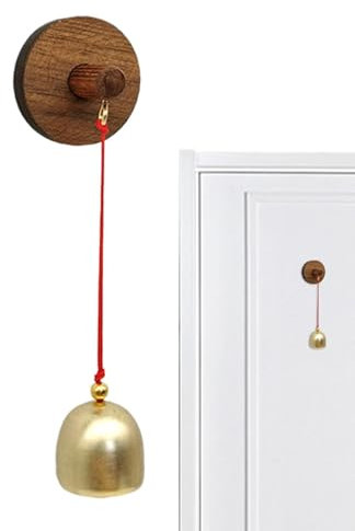 Cloche De Commerçant, Carillon De Porte Pour Entrée, Cloche Pour Ouverture De Porte, Carillon De Cloche À Vent D'ouverture De Porte En Bois, Créatif Vintage Auto-adhésif Cloche Pour Entrée Commerciale