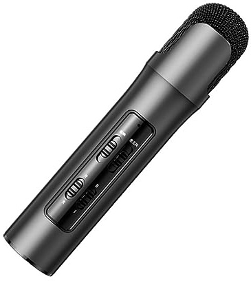 HAMPPLIES Microfono Microfono Stereo per Karaoke Riduzione Rumore Regolazione Riverbero e Durevole