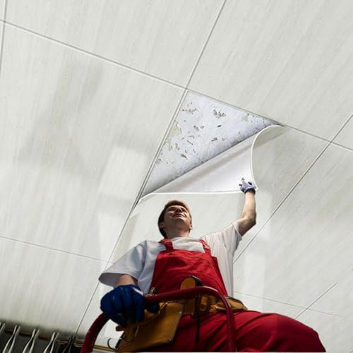 Pannelli Soffitto Pannelli Luminosi Soffitto Copertura In Plastica, Adesivi Soffitto Effetto Piastrelle/carta Parati Autoadesiva Decorativa Supporto Adesivo(E,14 pcs cover 4.48 m²)