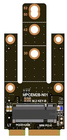 YIZITU Chiave all'adattatore dei convertitori di MPCIE con la scanalatura per schede per il modulo 3G