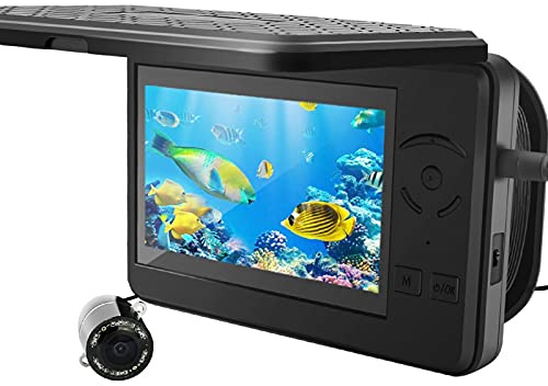 Underwater Fishing Camera, Erchang Video Fish Finder 4.3 Inch Monitor Full HD 1280 * 720P Camera For Winter Underwater Ice Fishing Camera(F431)