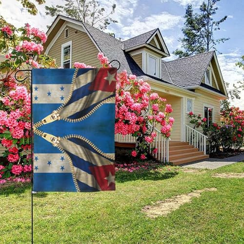 Bandera de Honduras y Cuba, doble cara, 28 x 40 pulgadas, decoración para exteriores